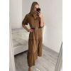 Šaty košilové dlouhý rukáv dámské (S/M ONE SIZE) ITALSKÁ MÓDA IMPBR22H1770-R7/DR (Velikost S/M/L, Barva Černá)