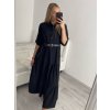 Šaty košilové dlouhý rukáv dámské (S/M ONE SIZE) ITALSKÁ MÓDA IMPBR22H1770-R7/DR