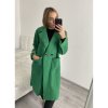 Kabát beránkový dlouhý dámský (S/M/L ONE SIZE) ITALSKÁ MÓDA IMD22912/DR