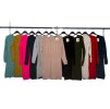 Šaty pletené dlouhý rukáv dámské (S/M ONE SIZE) ITALSKá MóDA IM422989/DR