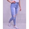 Rifle jeans dámské (25-31) P.O.P. SEVEN MA520pop5517/DR (Velikost 27, Barva modrá)