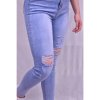 Rifle jeans dámské (25-31) P.O.P. SEVEN MA520pop5517/DR (Velikost 27, Barva modrá)