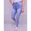 Rifle jeans dámské (25-31) P.O.P. SEVEN MA520pop5517/DR (Velikost 27, Barva modrá)