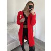 Cardigan pletený dlouhý rukáv dámský (S/M/L ONE SIZE) ITALSKÁ MÓDA IM4211865/DR
