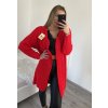 Cardigan pletený dlouhý rukáv dámský (S/M/L ONE SIZE) ITALSKÁ MÓDA IM4211865/DR (Velikost M/L, Barva Černá)