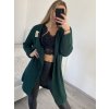 Cardigan pletený dlouhý rukáv dámský (S/M/L ONE SIZE) ITALSKÁ MÓDA IM4211865/DR