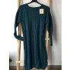 Šaty pletené dlouhý rukáv dámské (S/M/L ONE SIZE) ITALSKÁ MÓDA IMD22936/DR (Velikost M/L, Barva béžová)