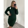 Šaty pletené dlouhý rukáv dámské (S/M/L ONE SIZE) ITALSKÁ MÓDA IMD22936/DR (Velikost M/L, Barva béžová)