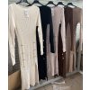 Šaty úpletové dlouhý rukáv dámské (S/M ONE SIZE) ITALSKÁ MÓDA IMWA223596/DR (Velikost S/M/L, Barva béžová)