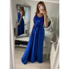 Šaty dlouhé plesové elegantní na ramínka dámské (S/M ONE SIZE) ITALSKÁ MÓDA IMPBB22O5728/DR (Velikost S/M/L, Barva béžová)
