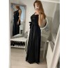 Šaty dlouhé plesové elegantní na ramínka dámské (S/M ONE SIZE) ITALSKÁ MÓDA IMPBB22O5728/DR (Velikost S/M/L, Barva béžová)