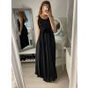 Šaty dlouhé plesové elegantní na ramínka dámské (S/M ONE SIZE) ITALSKÁ MÓDA IMPBB22O5728/DR (Velikost S/M/L, Barva béžová)
