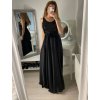 Šaty dlouhé plesové elegantní na ramínka dámské (S/M ONE SIZE) ITALSKÁ MÓDA IMPBB22O5728/DR (Velikost S/M/L, Barva béžová)