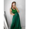 Šaty dlouhé plesové elegantní na ramínka dámské (S/M ONE SIZE) ITALSKÁ MÓDA IMPBB22O5728/DR (Velikost S/M/L, Barva béžová)