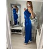 Šaty plesové dlouhé elegantní bez rukávu dámské (S/M ONE SIZE) ITALSKÁ MÓDA IMPBB22B22876/DR (Velikost S/M/L, Barva Černá)
