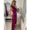 Šaty plesové dlouhé elegantní bez rukávu dámské (S/M ONE SIZE) ITALSKÁ MÓDA IMPBB22B22876/DR (Velikost S/M/L, Barva Černá)