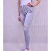 Rifle jeans dámské (25-31) P.O.P. SEVEN MA520gd6188/DR (Velikost 25, Barva šedá)