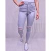 Rifle jeans dámské (25-31) P.O.P. SEVEN MA520gd6188/DR (Velikost 25, Barva šedá)