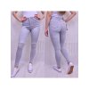 Rifle jeans dámské (25-31) P.O.P. SEVEN MA520gd6188/DR (Velikost 25, Barva šedá)