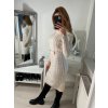 Šaty pletené s rolákem dlouhý rukáv dámské (S/M ONE SIZE) ITALSKÁ MÓDA IMWAA223600/DR (Velikost S/M/L, Barva béžová)
