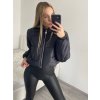 Bunda dlouhý rukáv dámská (S/M ONE SIZE) ITALSKá MóDA IM322399/DR (Velikost S/M/L, Barva Černá)