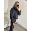 Bunda dlouhý rukáv dámská (S/M ONE SIZE) ITALSKá MóDA IM322399/DR (Velikost S/M/L, Barva Černá)