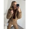 Bunda dlouhý rukáv dámská (S/M ONE SIZE) ITALSKá MóDA IM322399/DR (Velikost S/M/L, Barva Černá)