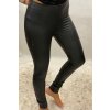 Legíny koženkové zateplené dlouhé dámské (S/M, M/L, LX/2XL) TURECKÁ MODA TM9222048/DR