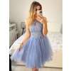 Šaty společenské elegantní plesové dámské (S/M ONE SIZE) ITALSKÁ MÓDA IMM2019805/DR (Velikost S/M/L, Barva růžová světlá)