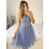 Šaty společenské elegantní plesové dámské (S/M ONE SIZE) ITALSKÁ MÓDA IMM2019805/DR (Velikost S/M/L, Barva růžová světlá)