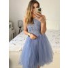 Šaty společenské elegantní plesové dámské (S/M ONE SIZE) ITALSKÁ MÓDA IMM2019805/DR (Velikost S/M/L, Barva růžová světlá)