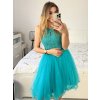 Šaty společenské elegantní plesové dámské (S/M ONE SIZE) ITALSKÁ MÓDA IMM2019805/DR (Velikost S/M/L, Barva růžová světlá)