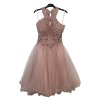 Šaty společenské elegantní plesové dámské (S/M ONE SIZE) ITALSKÁ MÓDA IMM2019805/DR (Velikost S/M/L, Barva růžová světlá)