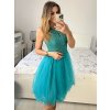 Šaty společenské elegantní plesové dámské (S/M ONE SIZE) ITALSKÁ MÓDA IMM2019805/DR (Velikost S/M/L, Barva růžová světlá)