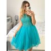 Šaty společenské elegantní plesové dámské (S/M ONE SIZE) ITALSKÁ MÓDA IMM2019805/DR (Velikost S/M/L, Barva růžová světlá)