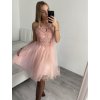Šaty společenské elegantní plesové dámské (S/M ONE SIZE) ITALSKÁ MÓDA IMM2019805/DR (Velikost S/M/L, Barva růžová světlá)