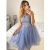 Šaty společenské elegantní plesové dámské (S/M ONE SIZE) ITALSKÁ MÓDA IMM2019805/DR (Velikost S/M/L, Barva růžová světlá)
