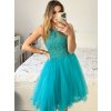Šaty společenské elegantní plesové dámské (S/M ONE SIZE) ITALSKÁ MÓDA IMM2019805/DR (Velikost S/M/L, Barva růžová světlá)