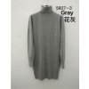 Šaty úpletové s rolákem dlouhý rukáv dámské (S/M ONE SIZE) ITALSKÁ MÓDA IMM22FD5807/DR (Velikost S/M/L, Barva modrá)