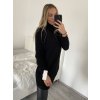 Svetr pletený prodloužený s rolákem dlouhý rukáv dámský (S/M/L ONE SIZE) ITALSKÁ MÓDA IMWB22318/DR (Velikost M/L, Barva béžová)