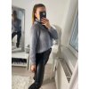 Svetr pletený s rolákem dlouhý rukáv dámské (S/M ONE SIZE) ITALSKÁ MÓDA IMWAA223632/DRU (Velikost S/M/L, Barva béžová)
