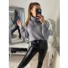 Svetr pletený s rolákem dlouhý rukáv dámské (S/M ONE SIZE) ITALSKÁ MÓDA IMWAA223632/DRU (Velikost S/M/L, Barva béžová)