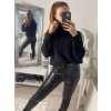 Svetr pletený s rolákem dlouhý rukáv dámské (S/M ONE SIZE) ITALSKÁ MÓDA IMWAA223632/DRU (Velikost S/M/L, Barva béžová)