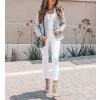 Rifle jeans nohavice 8/7 kratsie dámské (XS-XXL/26-32/bielá) MOON GIRL MA119GV876B/DR (Velikost 26, Barva bílá)
