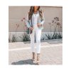 Rifle jeans nohavice 8/7 kratsie dámské (XS-XXL/26-32/bielá) MOON GIRL MA119GV876B/DR (Velikost 26, Barva bílá)
