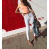 Rifle jeans kalhoty dámské (25-30ÚXXS-L/biela) GOURD MA119GD2965/DR