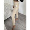 Legíny koženkové dlouhé dámské (S/M-L/XL) TURECKÁ MÓDA TMWL223870-1/DR (Velikost S/M/L, Barva tmavě béžová)