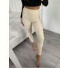 Legíny koženkové dlouhé dámské (S/M-L/XL) TURECKÁ MÓDA TMWL223870-1/DR (Velikost S/M/L, Barva tmavě béžová)