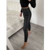 Legíny koženkové dlouhé dámské (S/M-L/XL) TURECKÁ MÓDA TMWL223870/DR (Velikost S/M/L, Barva Černá)