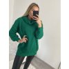 Svetr prodloužený s rolákem dlouhý rukáv dámský (S/M/L/XL/2XL ONE SIZE) ITALSKÁ MÓDA IM422943/DR (Velikost XL/2XL, Barva Černá)